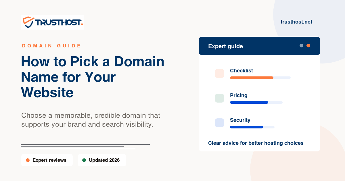 How to pick a domain name for your website